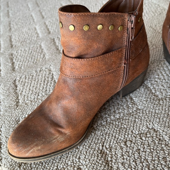 Faux leather ankle boots - brown - Picture 5 of 5